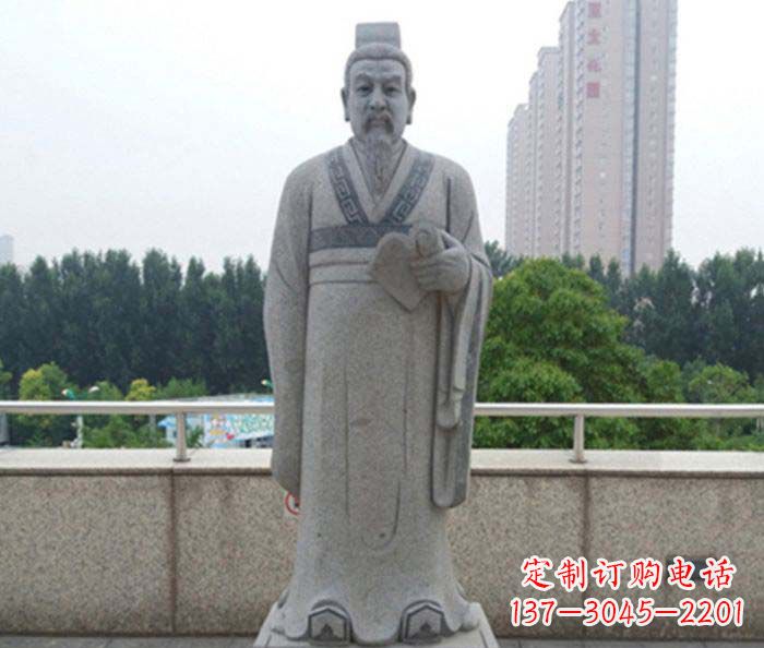 河源先秦法家代表人物商鞅石雕