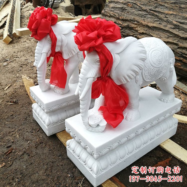 河源现代石雕大象