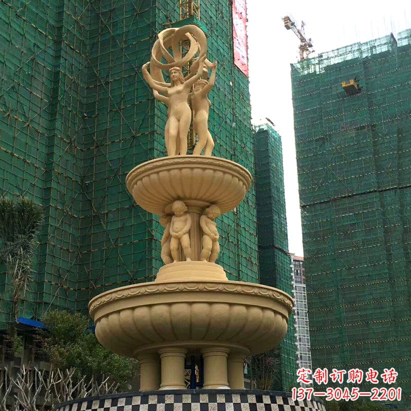 河源小区大型欧式人物景观喷泉