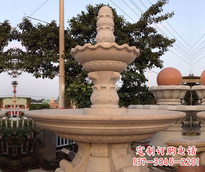 河源小区景观大型喷泉石雕 (4)