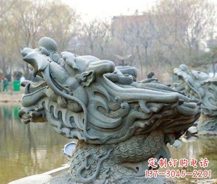河源小区景观龙头喷泉石雕