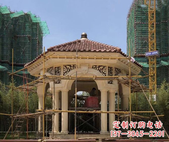 河源小区景观欧式凉亭石雕