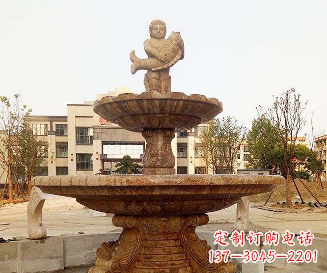 河源小区景观欧式喷泉石雕