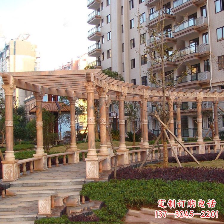 河源小区石雕花架长廊