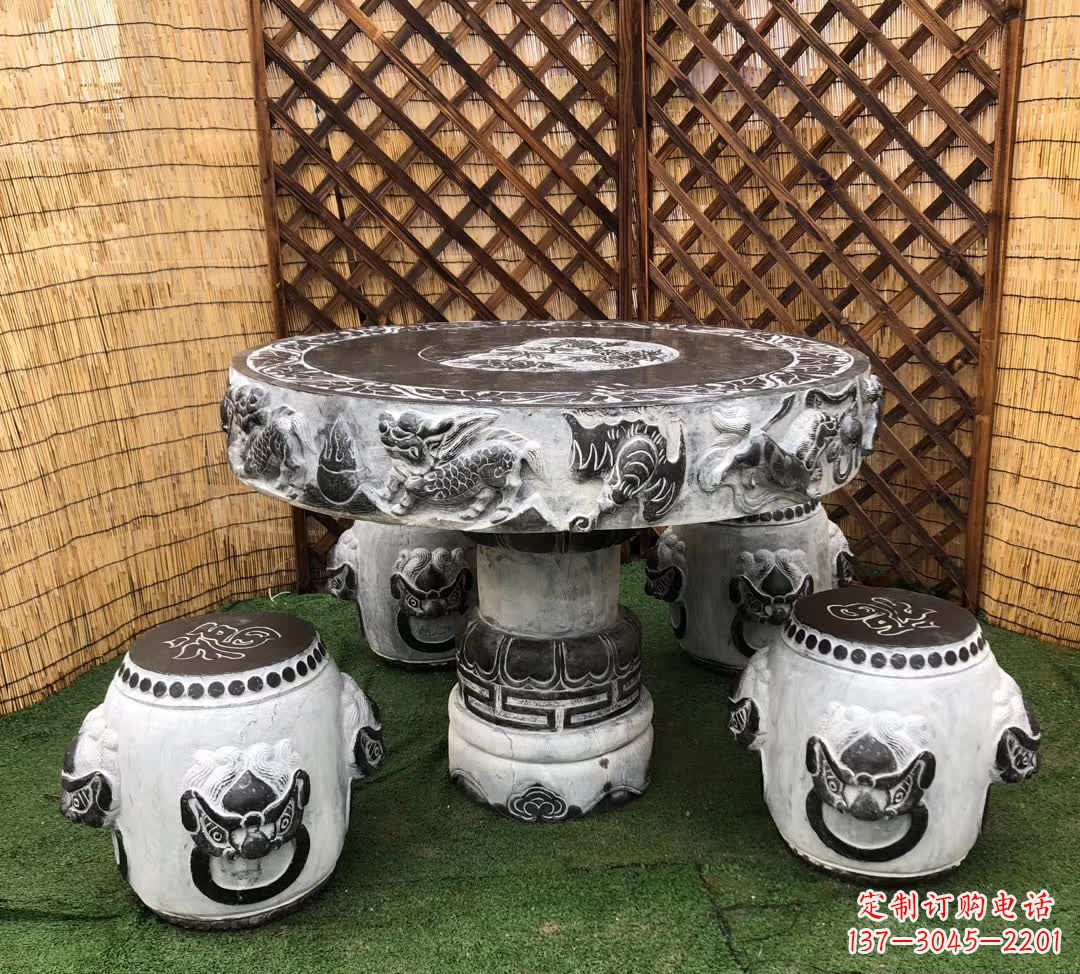 河源小区休闲创意石桌凳