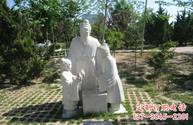 河源校园孔融让梨石雕