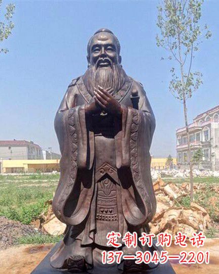 河源校园孔子雕像 (2)