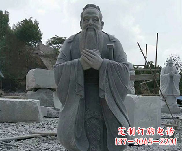 河源校园孔子人物石雕