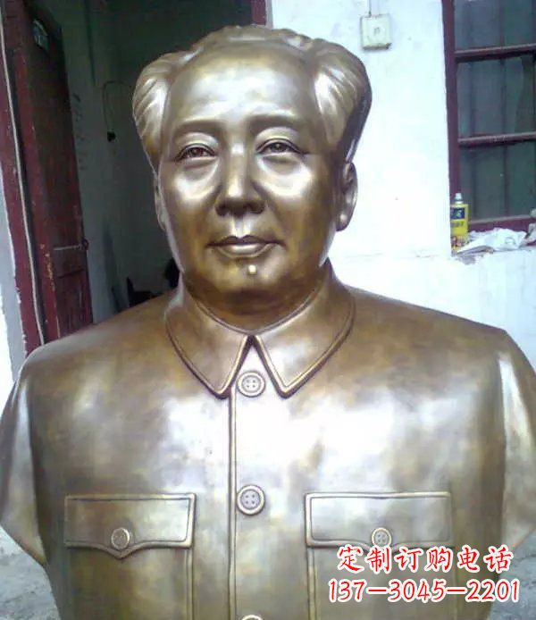 河源校园毛主席胸像伟人铜雕