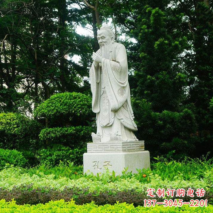 河源学校名人铜像雕塑 孔子铜像雕塑