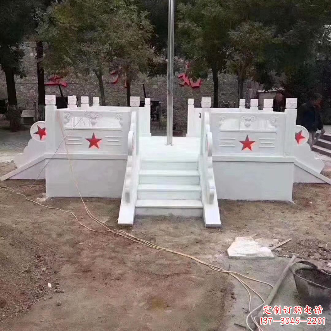 河源学校校园升国旗台