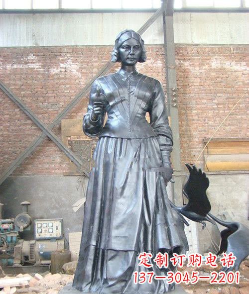 河源医院校园西方名人南丁格尔铜雕
