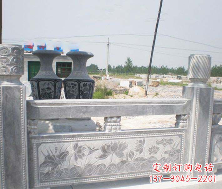 河源园林仿古石栏板景观石雕 (3)