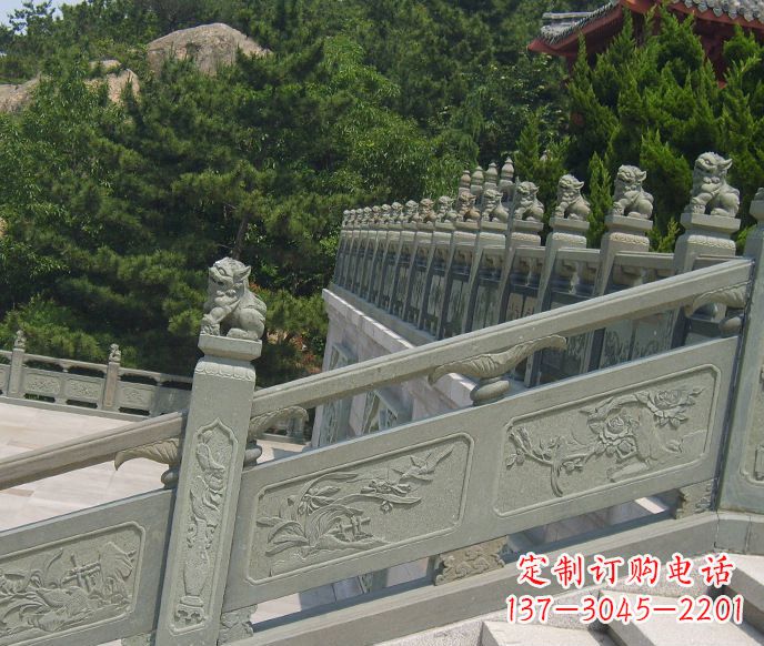 河源园林仿古石栏板景观石雕 (4)