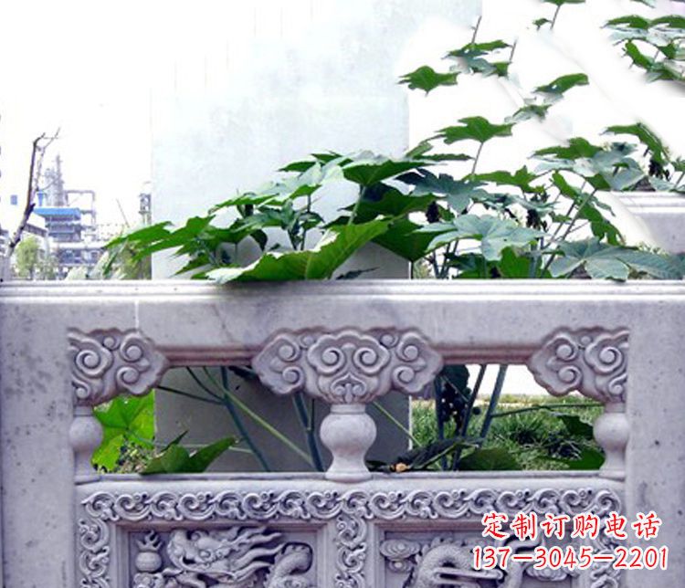 河源园林仿古石栏板景观石雕 (6)