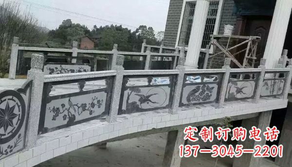 河源园林仿古石栏板景观石雕 (10)
