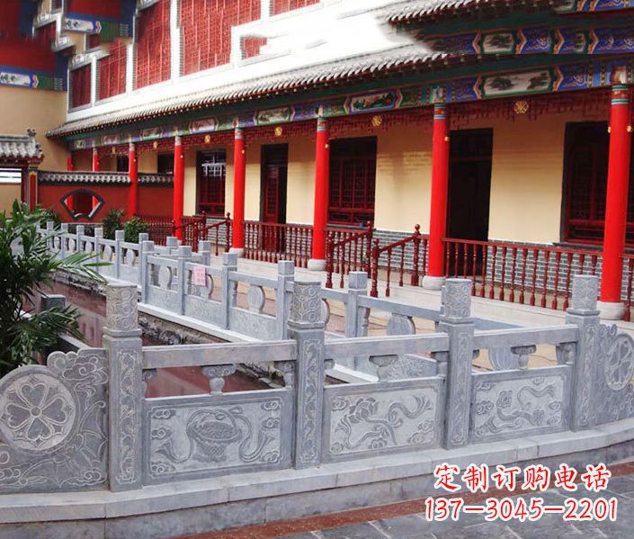 河源园林仿古石栏板景观石雕 (12)