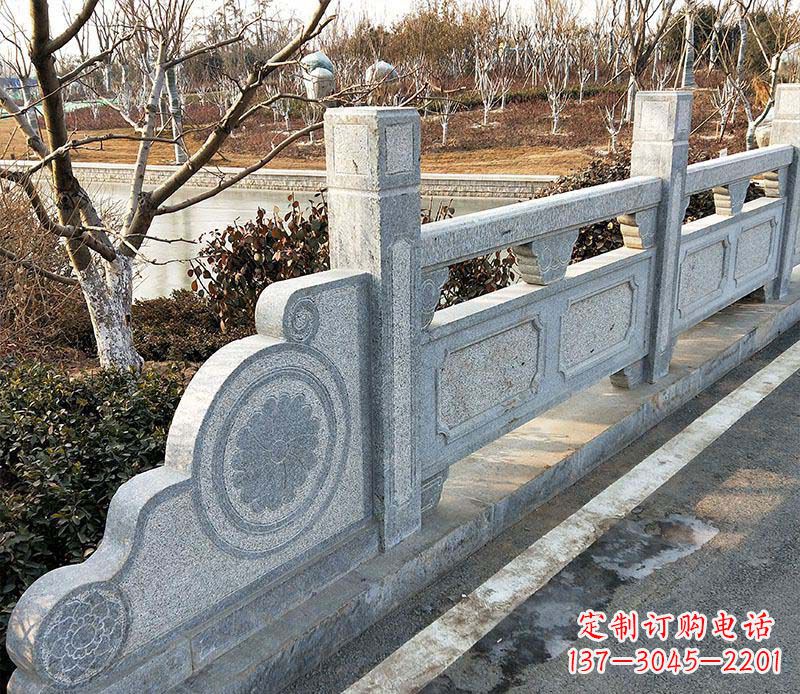 河源园林仿古石栏板景观石雕_1