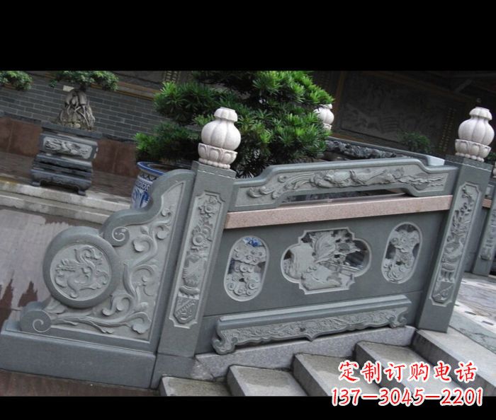 河源园林景观大理石栏板雕塑 (6)