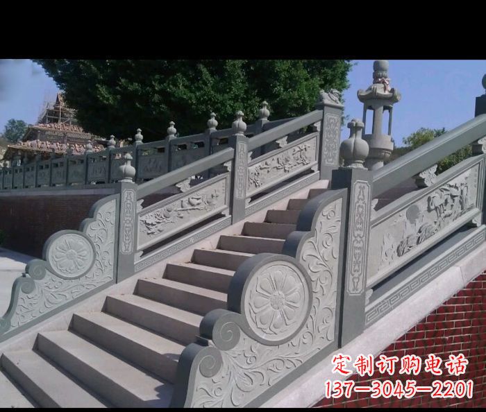 河源园林景观大理石栏板雕塑 (4)