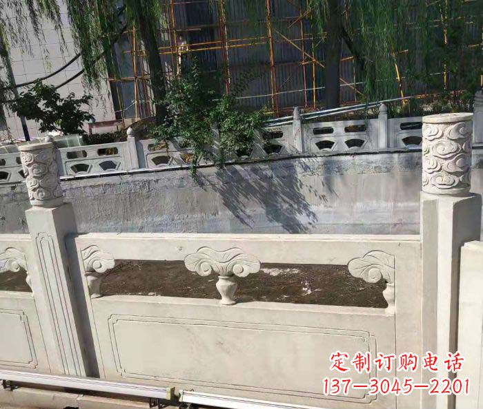 河源园林景观大理石栏板石雕 (6)