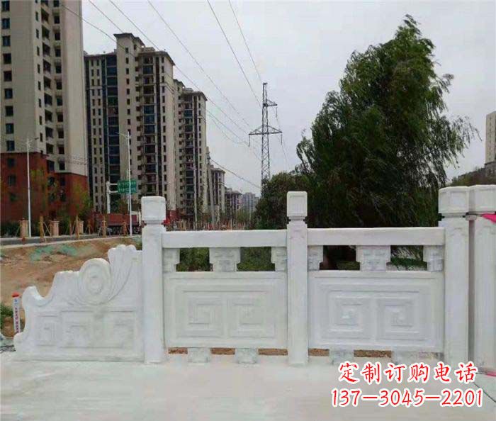 河源园林景观大理石栏板石雕 (5)
