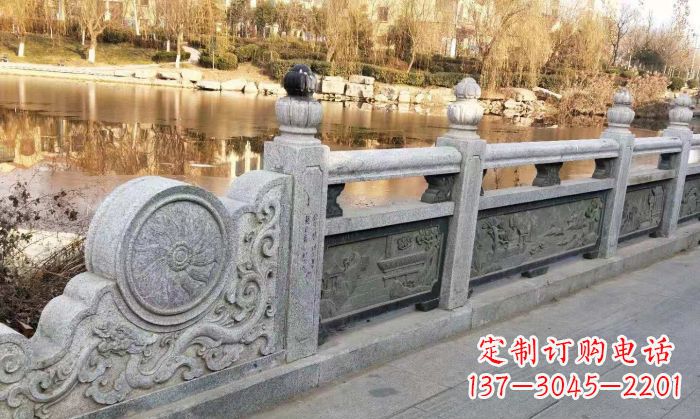 河源园林景观大理石栏板石雕 (10)