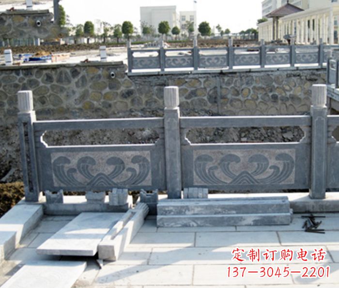 河源园林景观大理石栏板石雕 (11)