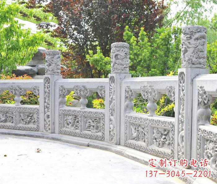 河源园林景观大理石栏板石雕 (9)