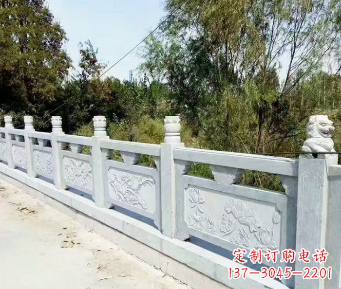 河源园林景观大理石栏板石雕_1