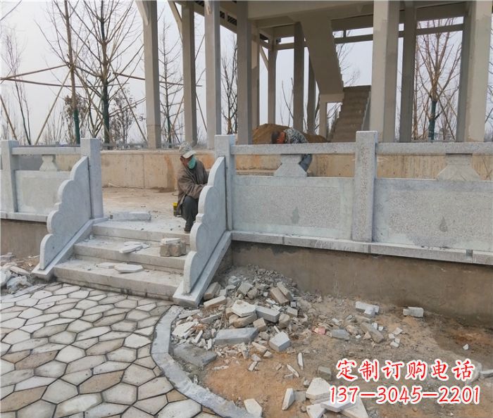 河源园林景观大理石桥栏板石雕_2 (2)