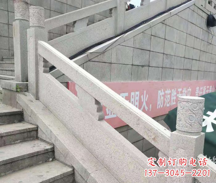 河源园林景观大理石桥栏板石雕_1 (2)