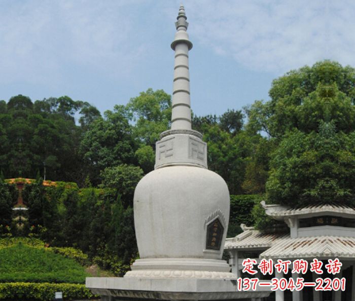 河源园林景观大理石舍利塔石雕