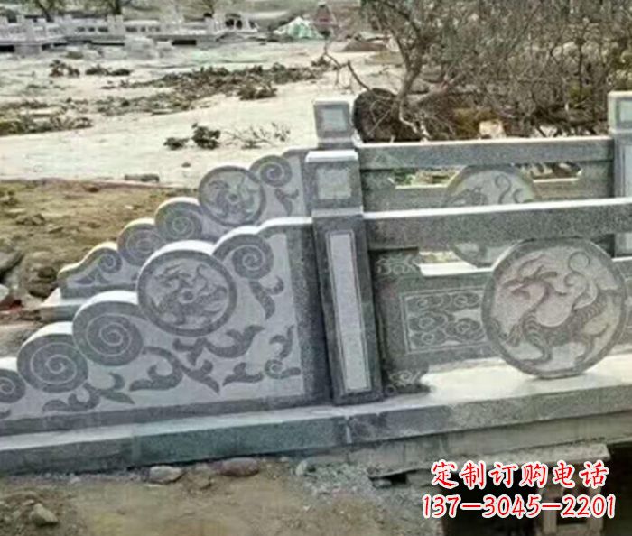 河源园林景观仿古石雕栏板 (10)