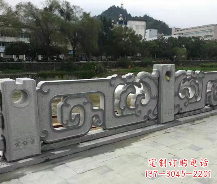 河源园林景观仿古石雕栏板_1