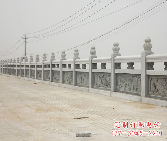 河源园林景观仿古石雕栏板_2