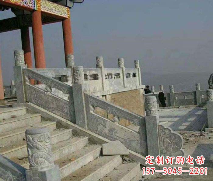 河源园林景观仿古石雕栏板