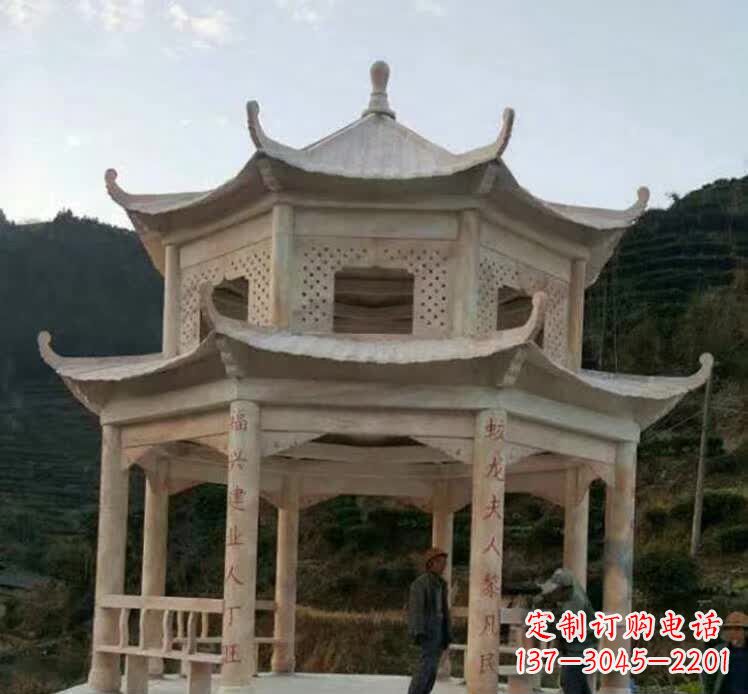 河源园林石雕凉亭