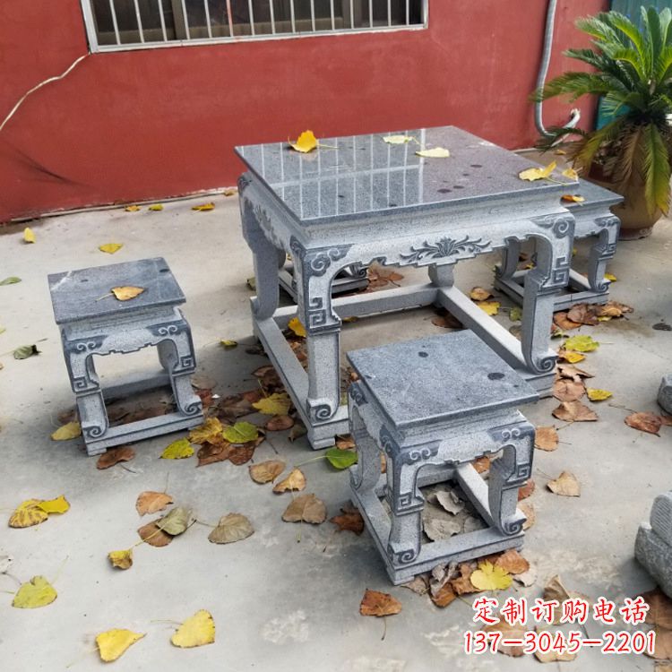 河源园林石桌凳