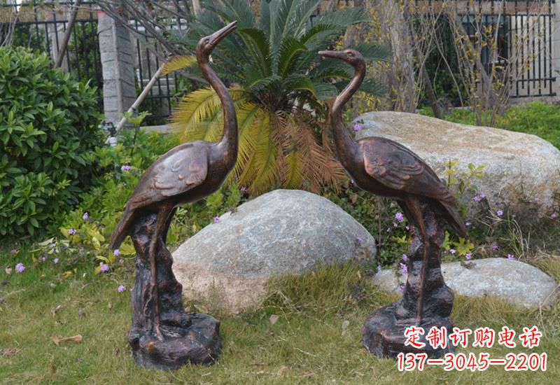 河源站立仙鹤雕塑 (2)