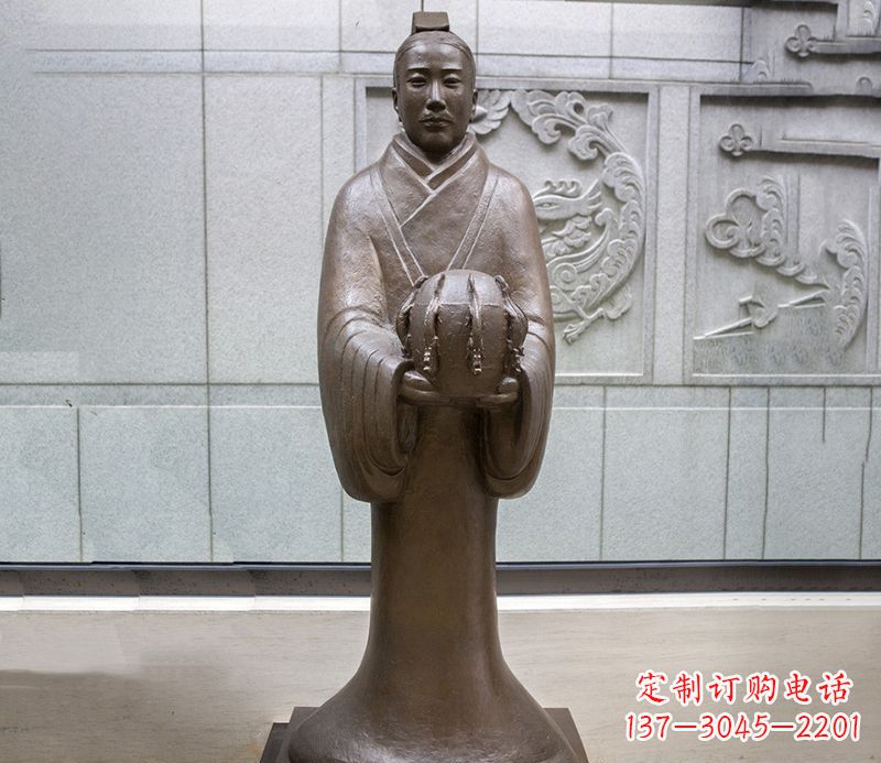 河源张衡科学家 人物铜雕