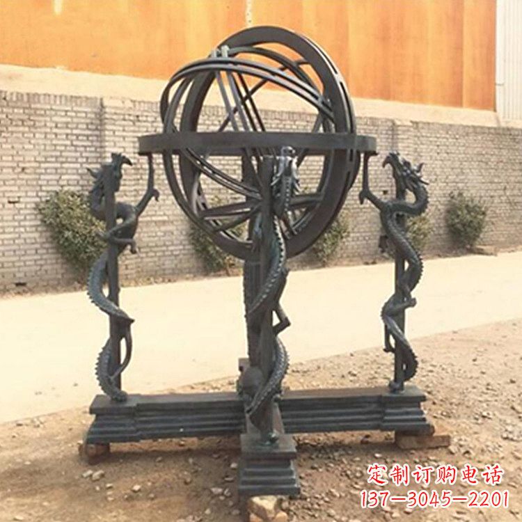 河源张衡天体仪浑天仪雕塑摆件