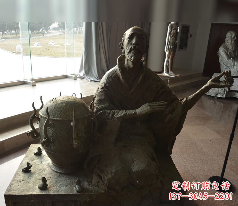 河源张衡铜雕