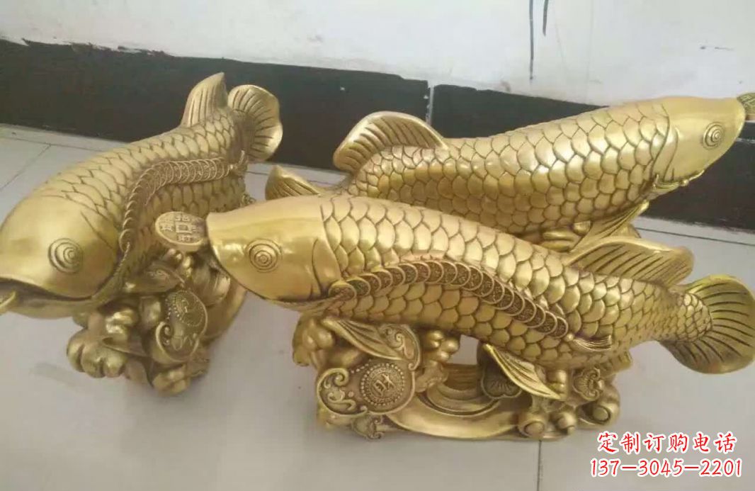 河源招财金龙鱼雕塑