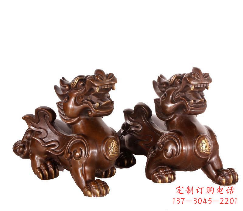 河源招财进宝貔貅铜雕