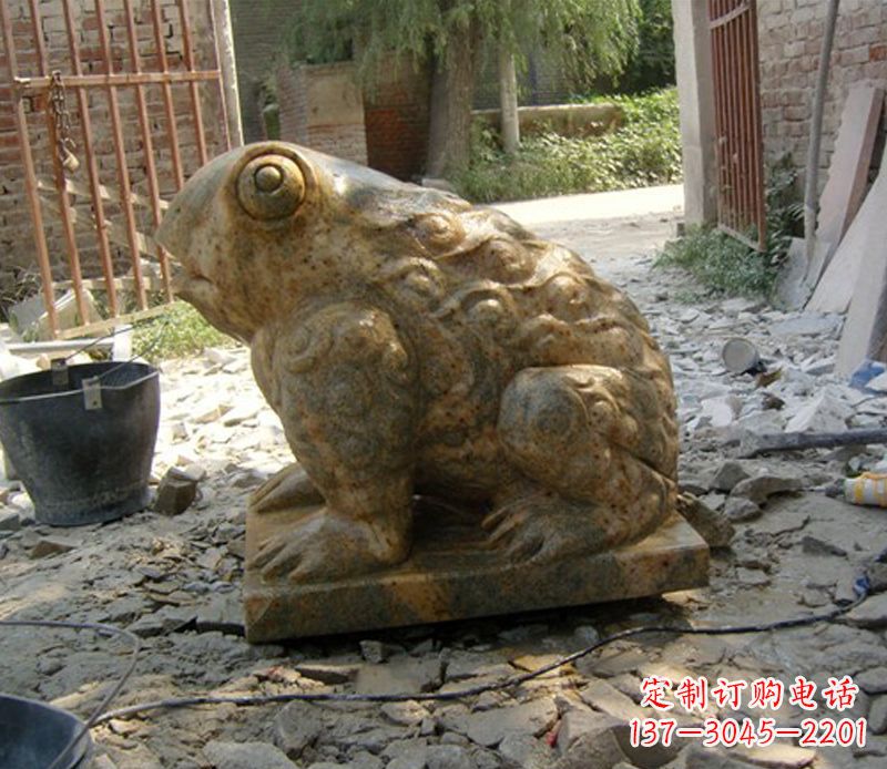 河源招财青蛙石雕
