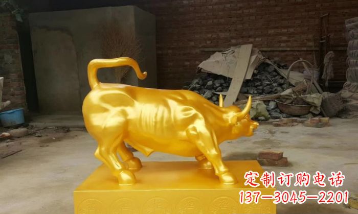 河源招财铜牛雕塑 (2)