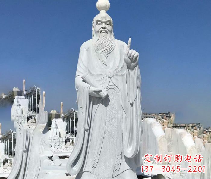 河源中国春秋时代思想家老子石雕