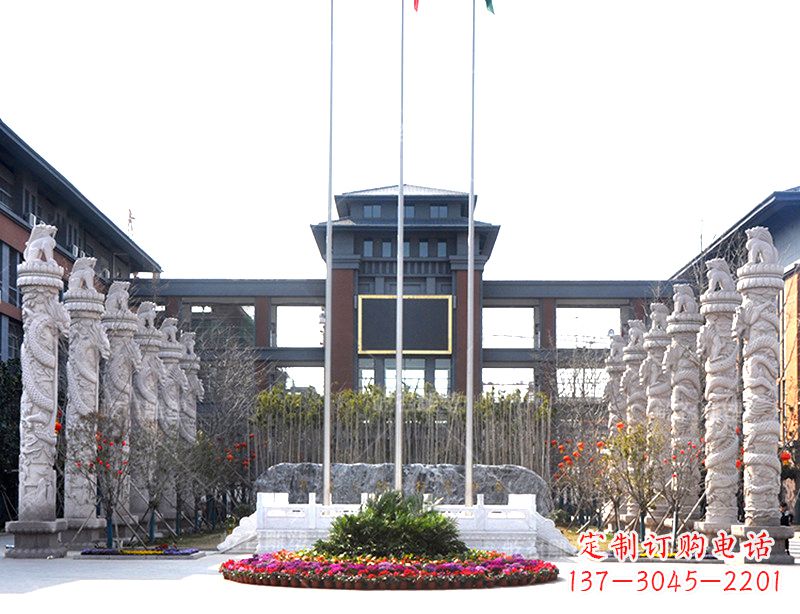 河源中国华表雕塑-校园园林广场景观装饰雕塑