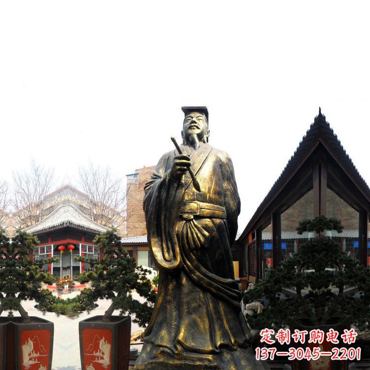 河源中国历史文化名人书圣王羲之雕塑